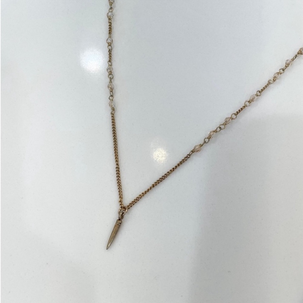 Chan Luu Golden Shadow Swarovski Crystal Layering Necklace - Picture 2 of 5